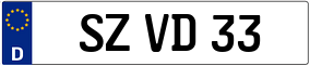 Trailer License Plate